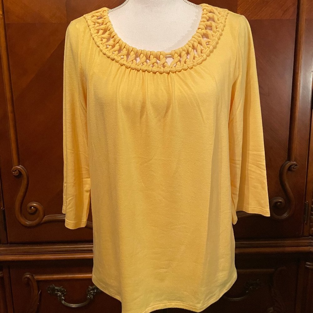 "I.N. Studio" Three Quarter Sleeve Top